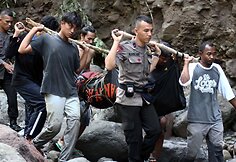 Žemės nuo&scaron;liauža Indonezijoje