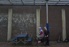 Pabėgėliai ir migrantai Nyderlanduose apgyvendinti buvusio kalėjimo patalpose