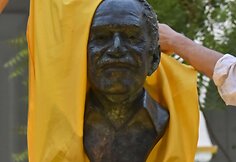 Gabrielio Garcios Marquezo pelenai buvo atvežti į jo gimtąją Kolumbiją, kur įvyko ceremonija amžinojo poilsio vietoje