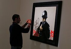 Banksy darbų paroda Italijoje