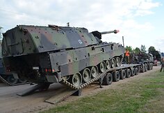 Į Lietuvą atvyko haubicomis PzH2000 ginkluota vokiečių baterija