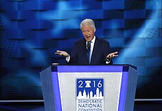 Billas Clintonas demokratų partijos suvažiavime Filadelfijoje