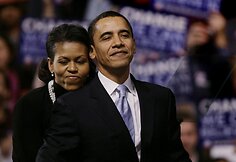 Barackas Obama su žmona Michelle