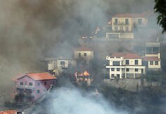 Miško gaisras Madeiros saloje Portugalijoje