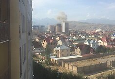 I&scaron;puolis prie Kinijos ambasados Kirgizijoje