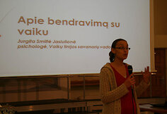 Projekto „Ne imti, bet duoti“ savanorių mokymų akimirka