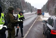 Policijos ir kariuomenės pratybos Telšiuose