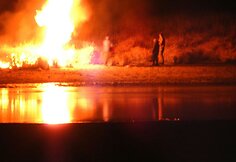 &Scaron;iaurės Dakotoje, spaudžiant &scaron;alčiui, protestuotojai vaikyti vandens patrankomis