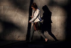 Telefonų ekranai užvaldę Londono gyventojus