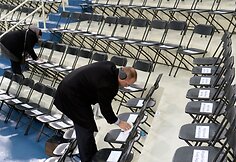 Žmonės renkasi į Donaldo Trumpo inauguraciją  Va&scaron;ingtone