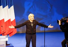 Marine Le Pen savaitgalį oficialiai pradėjo rinkimų kampaniją