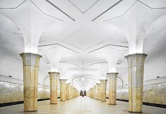 Įspūdingas Maskvos metro stoties interjeras