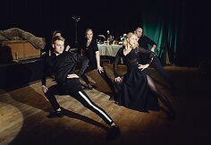 Vilniaus mažojo teatro aktoriai rengiasi spektaklio &bdquo;Fantazijus&ldquo; premjerai