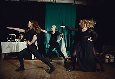 Vilniaus mažojo teatro aktoriai rengiasi spektaklio &bdquo;Fantazijus&ldquo; premjerai