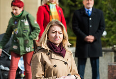 Taikos vėliavos pakėlimo, minint Pasaulinę kultūros dieną, ceremonija Nepriklausomybės aik&scaron;tėje Vilniuje