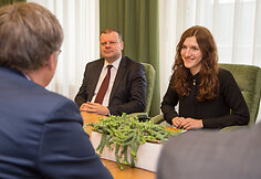 Premjeras Saulius Skvernelis susitiko su Universitetų pažangos konferencijos rektoriais 