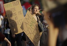 Briuselyje keli tūkstančiai žmonių protestavo prie&scaron; Trumpo vizitą