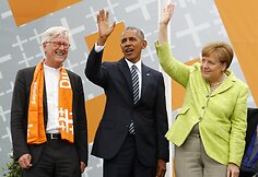 Merkel ir Obama surengė  vie&scaron;ą diskusiją Berlyne