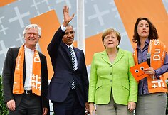 Merkel ir Obama surengė  vie&scaron;ą diskusiją Berlyne