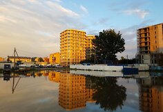 Vandens užlieta statybvietė Žalgirio gatvėje Vilniuje