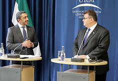 Lietuvoje vie&scaron;i Jungtinių Arabų Emyratų užsienio reikalų ir tarptautinio bendradarbiavimo ministras