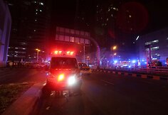 Gaisras viename aukščiausių Dubajaus dangoraižių