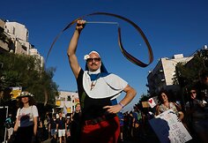 Jeruzalėje tūkstančiai žmonių dalyvavo homoseksualų parade