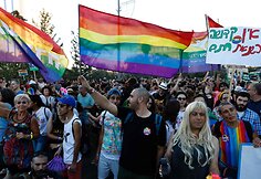 Jeruzalėje tūkstančiai žmonių dalyvavo homoseksualų parade
