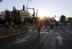 Jeruzalėje tūkstančiai žmonių dalyvavo homoseksualų parade