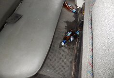 Nuo kelio nulėkęs „VW Transporter“