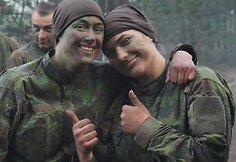 I kurso kariūnai BKK baigiamosiose pratybose