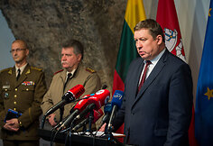 Spaudos konferencijos akimirka