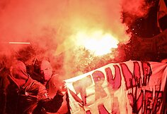 Šveicarijoje prieš D.Trumpą protestavo daugiau kaip tūkstantis žmonių