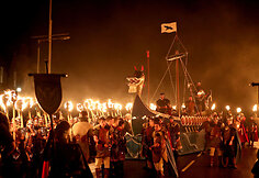 Vikingų festivalis Šetlando salose