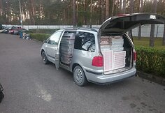 Kontrabandinių cigarečių sandėlys
