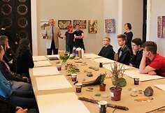 Pamoka vedė Seimo narys, grupės &bdquo;Į darnią Lietuvą Vydūno keliu&rdquo; pirmininkas prof. Algimantas Kirkutis