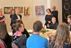 Vydūno kūrybą tyrinėjęs prof. Vaclovas Bagdonavičius moksleiviams pasakojo apie Vilhelmo Storostos (Vydūno) vaikystę