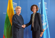 Prezidentė susitiko su Jungtinių Tautų Švietimo, mokslo ir kultūros organizacijos UNESCO generaline direktore Audrey Azoulay
