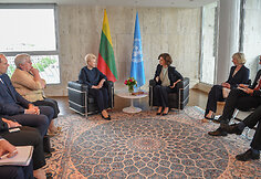 Prezidentė susitiko su Jungtinių Tautų Švietimo, mokslo ir kultūros organizacijos UNESCO generaline direktore Audrey Azoulay