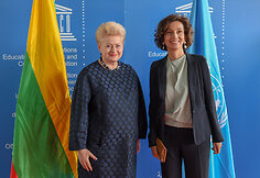 Prezidentė susitiko su Jungtinių Tautų Švietimo, mokslo ir kultūros organizacijos UNESCO generaline direktore Audrey Azoulay