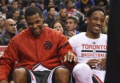 Kyle'as Lowry ir DeMaras DeRozanas