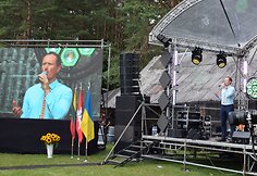 Prie A.Ramanausko-Vanago ir J.Vitkaus-Kazimieraičio vadavietės Kasčiūnuose skambėjo patriotinės dainos ir kalbos