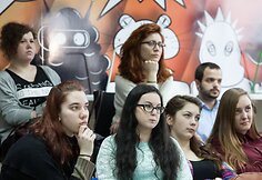Komiksų centre &Scaron;iaulių bibliotekoje svečias i&scaron; Prancūzijos dalijosi patirtimi su vietos jaunimu
