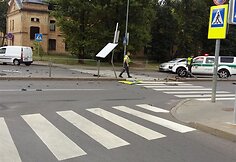 BMW avarija Vilniaus Verkių gatvėje