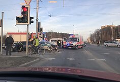 Policijos automobilio ir &bdquo;Audi&ldquo; avarija Vilniuje