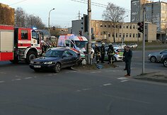 Policijos automobilio ir &bdquo;Audi&ldquo; avarija Vilniuje