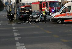 Policijos automobilio ir &bdquo;Audi&ldquo; avarija Vilniuje