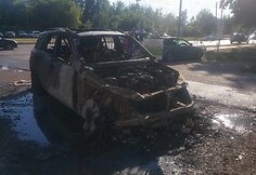 Kaune užsiliepsnojęs automobilis apgadino dar kelias ma&scaron;inas
