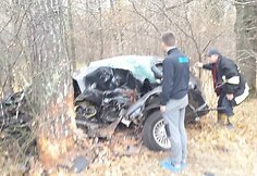 BMW avarija Kauno rajone