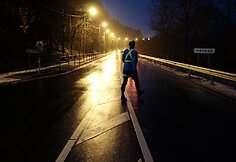 Sauliaus Bagdono rekordinis pėsčiųjų žygis &bdquo;Tauragė-Kaunas&ldquo;